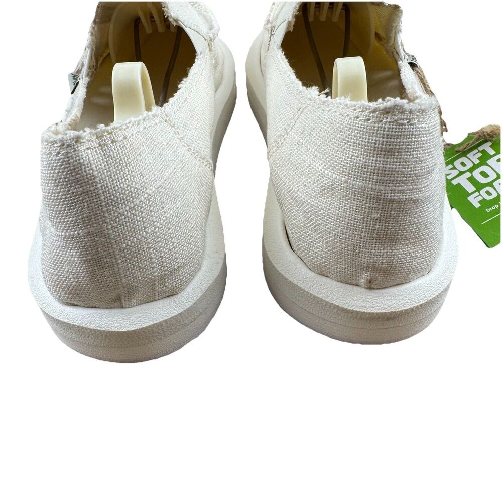 Sanuk Donna St Hemp Slip-On Soft Top Shoes Women’s 8 White 1119310 NEW - Picture 6 of 8